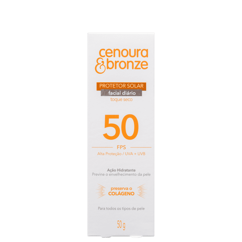 Cenoura & Bronze Diário FPS 50 - Protetor Solar Facial 50g