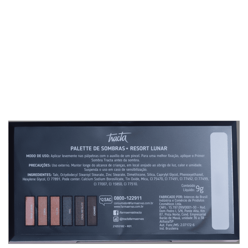 Tracta Resort Lunar - Paleta de Sombras 9g