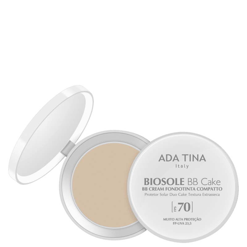 Ada Tina Biosole BB Cake FPS70 Bianco - Protetor Solar Facial com Cor 10g