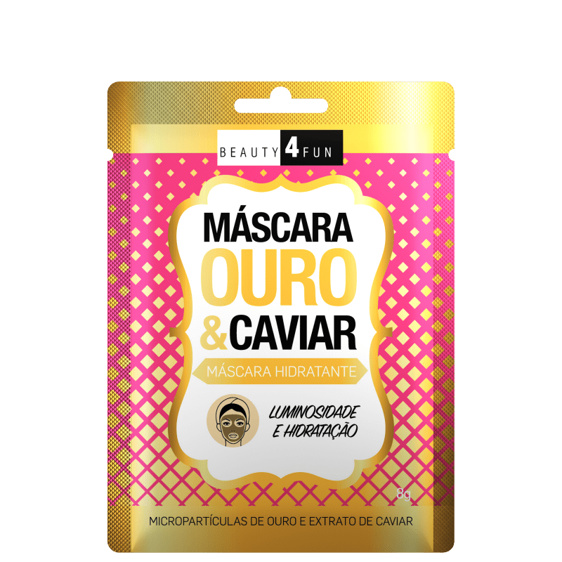 Beauty 4 Fun Ouro & Caviar - Máscara Hidratante 8g