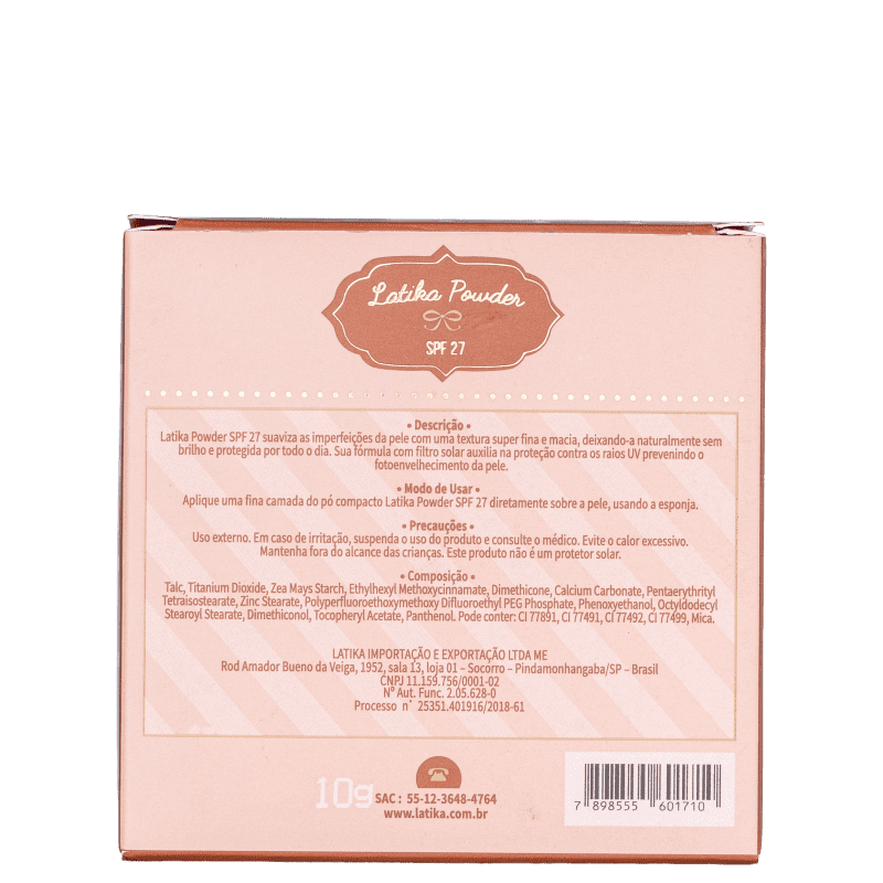 Latika SPF 27 Bege Claro - Pó Natural 10g