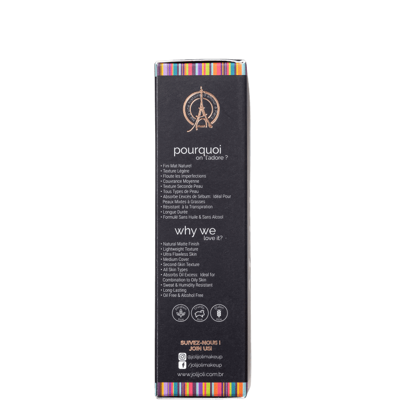 Joli Joli Matité Idéale 03 Medium Beige - Base Líquida Matte 40ml