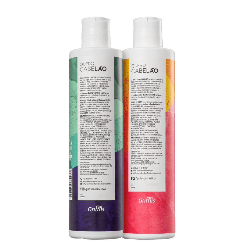 Kit Griffus Quero Cabelão Duo (2 Produtos)