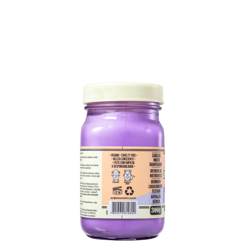 Lola Cosmetics Chá Latte Manteiga de Jasmim + Leite Vegetal - Máscara Capilar 300g
