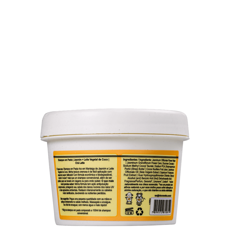 Lola Cosmetics Chá Latte Manteiga de Jasmim + Leite Vegetal - Shampoo 100g