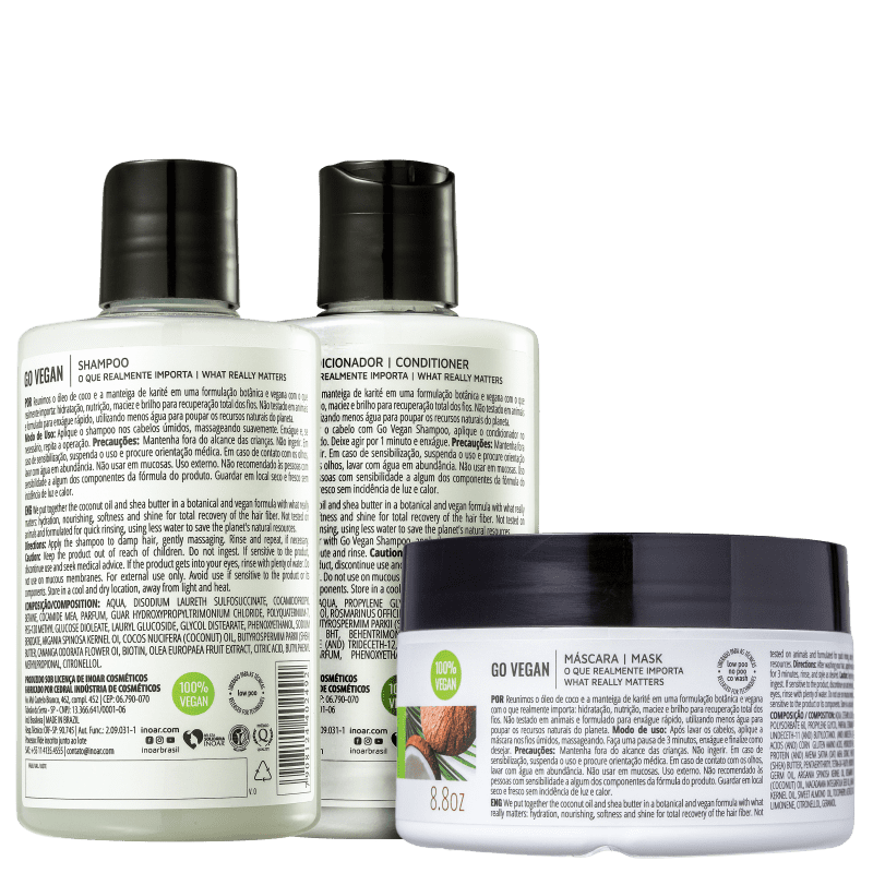 Kit Inoar Go Vegan (3 Produtos)
