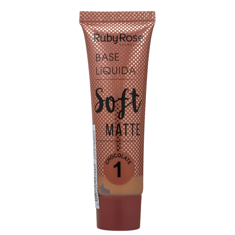 Ruby Rose Soft Matte 1 Chocolate Claro - Base Líquida 29ml