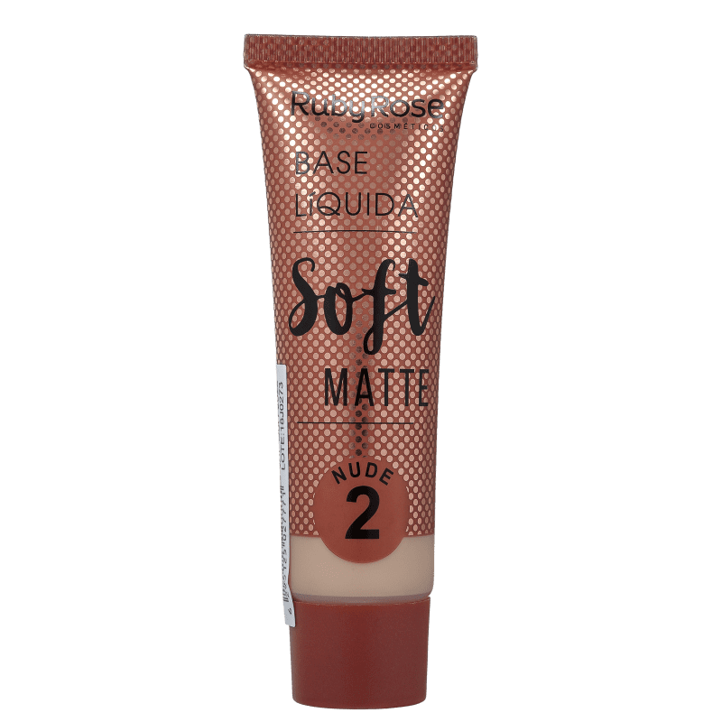 Ruby Rose Soft Matte 2 Nude Médio - Base Líquida 29ml