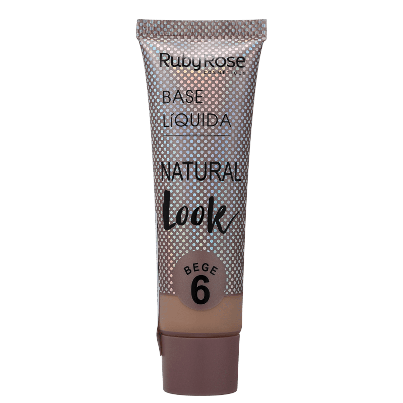 Ruby Rose Natural Look Bege 6 - Base Líquida 29ml