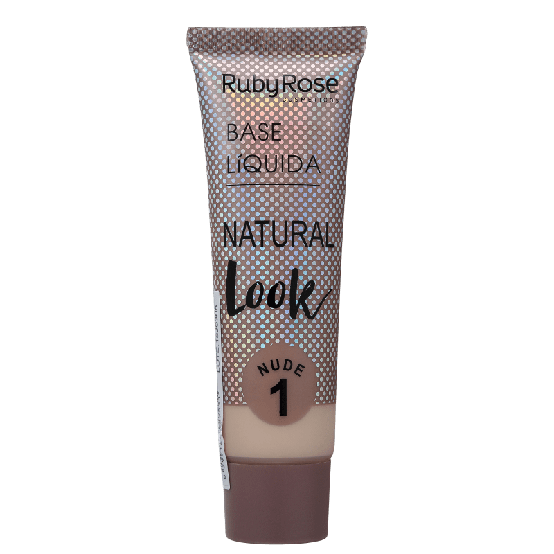 Ruby Rose Natural Look Nude 1 - Base Líquida 29ml