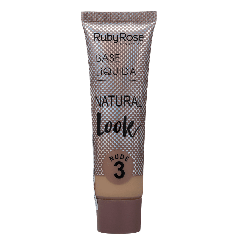 Ruby Rose Natural Look Nude 3 - Base Líquida 29ml