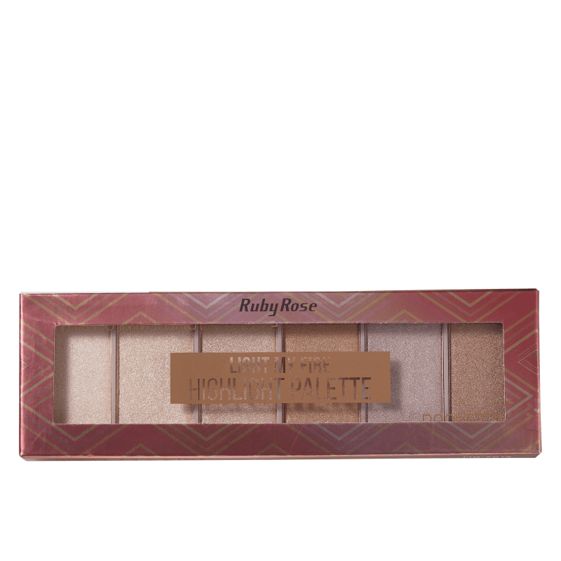 Ruby Rose Light My Fire Pocket Kit - Paleta de Iluminadores 18g