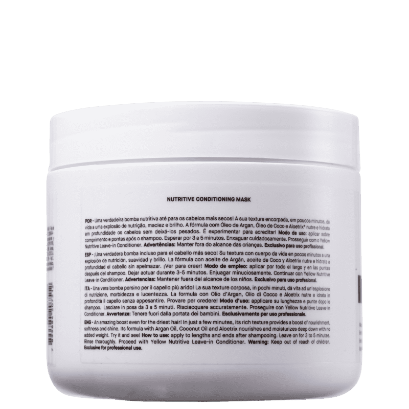 Yellow Nutritive - Máscara Capilar 500ml