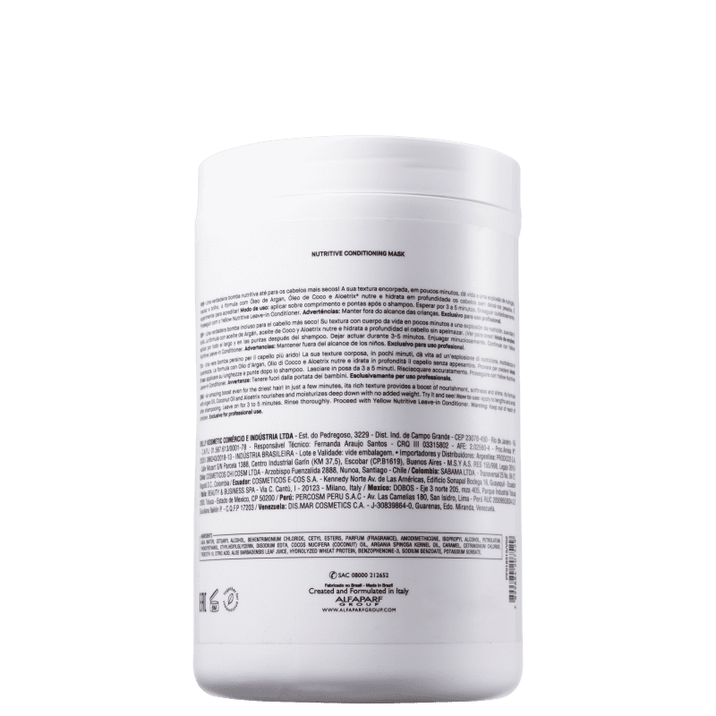 Yellow Nutritive - Máscara Capilar 1000ml