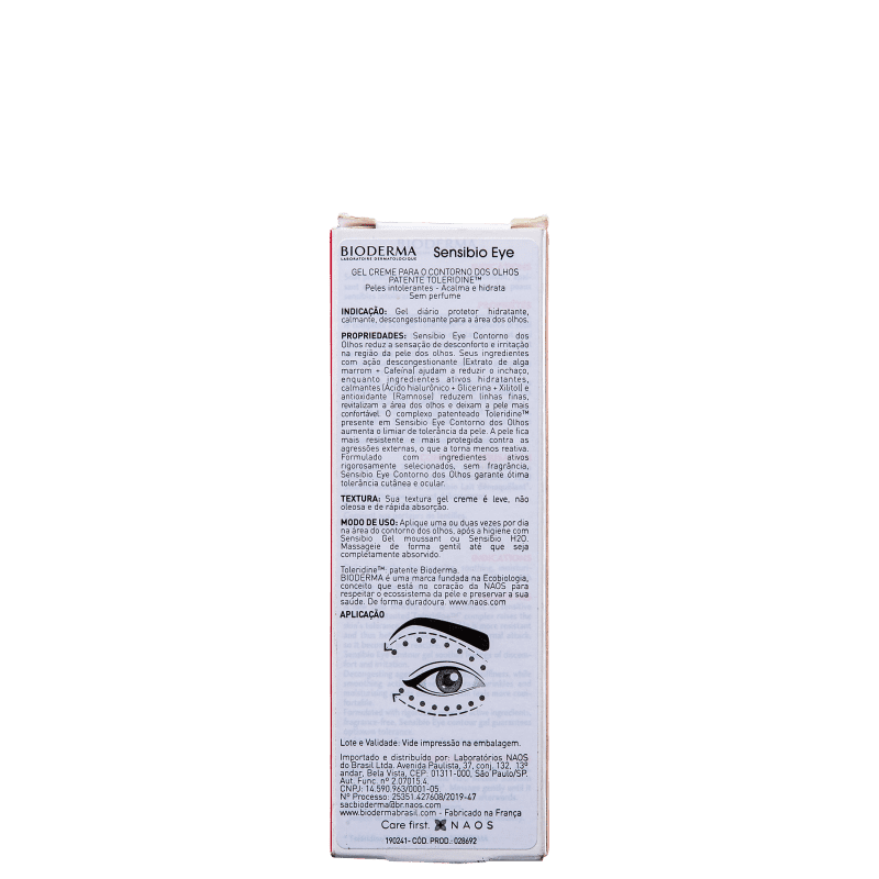 Bioderma Sensibio Eye - Gel para Área dos Olhos 15ml