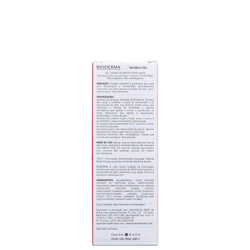 Bioderma Sensibio DS+ - Creme Hidratante Facial 40ml