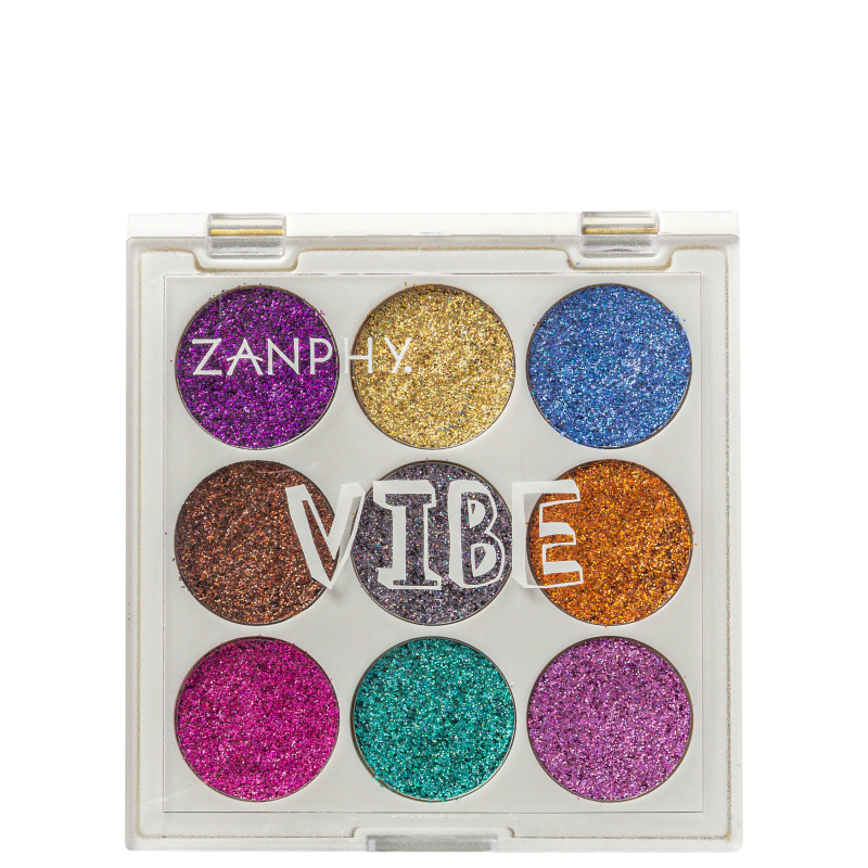 Zanphy Vibe Holográfica - Paleta de Glitter 11,7g