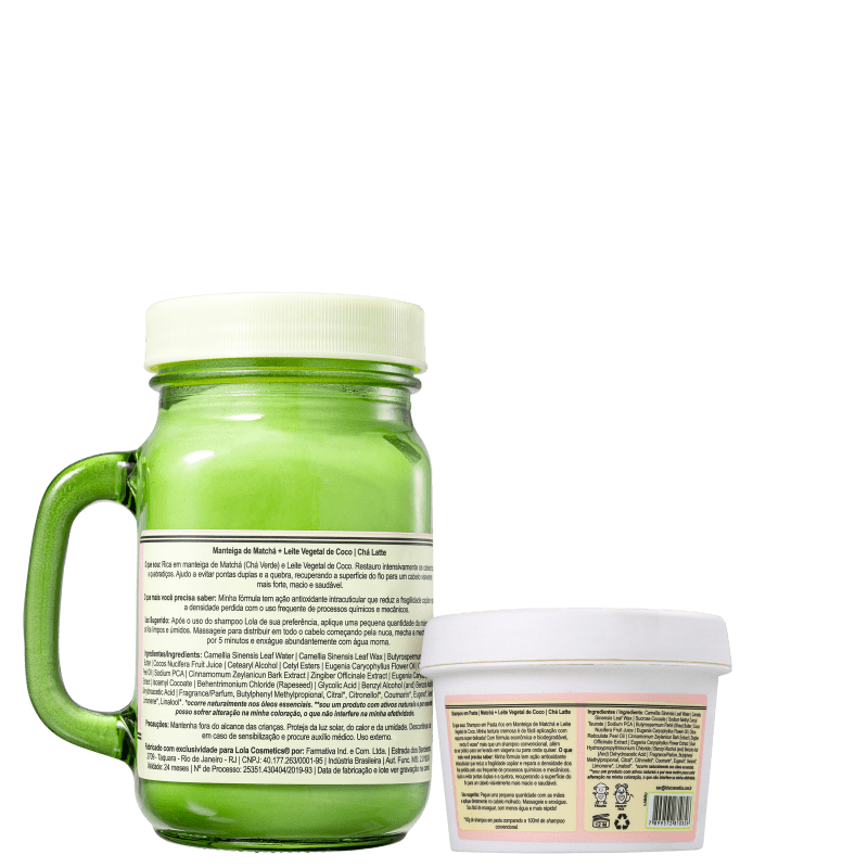 Kit Lola Cosmetics Chá Latte Matchá + Leite Vegetal Duo (2 Produtos)