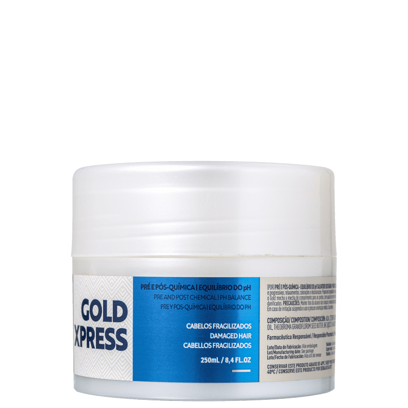 Salvatore Gold Xpress Pré e Pós-Química - Máscara Condicionadora 250ml
