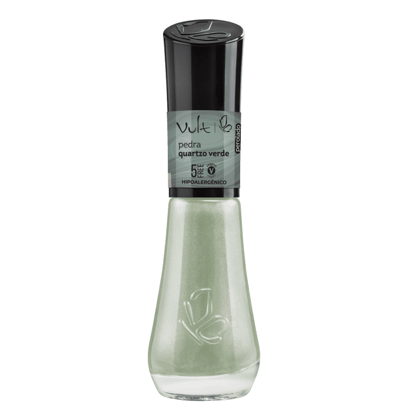 Esmalte Perolado Vult 5Free Energia das Pedras Quarzo Verde 8ml