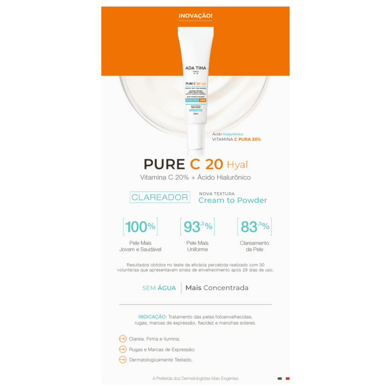 Ada Tina Pure C 20 Hyal - Mousse Anti-Idade 30ml
