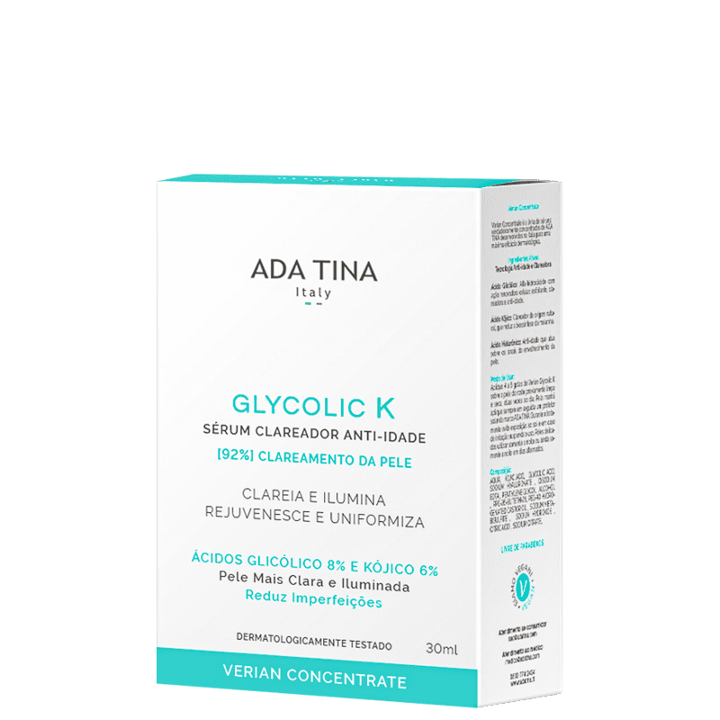 Sérum Clareador Ada Tina Verian Concentrate Glycolic K 30ml