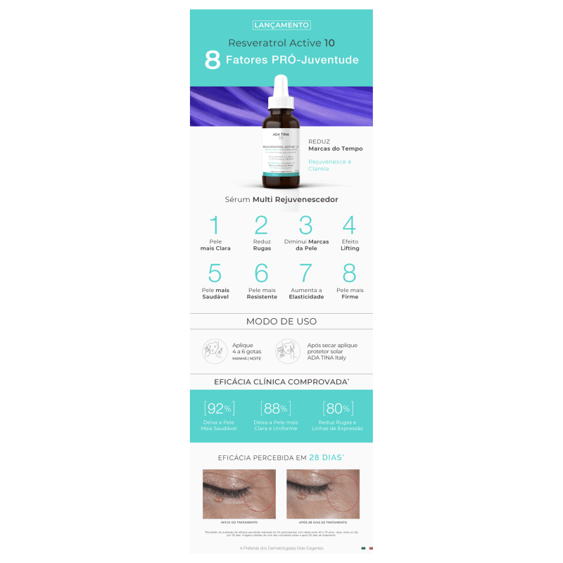 Ada Tina Verian Concentrate Resveratrol Active 10 - Sérum Anti-Idade 30ml