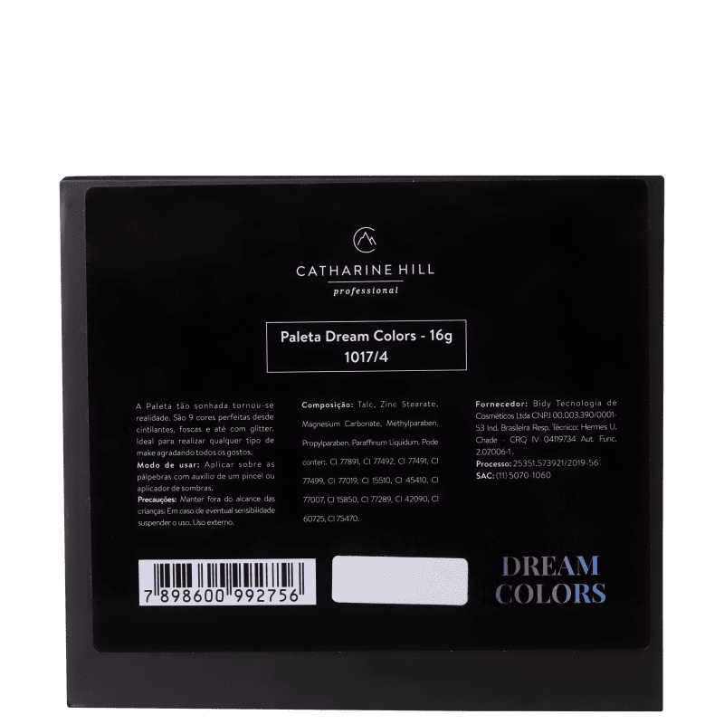 Catharine Hill Dream Colors - Paleta de Sombras 16g