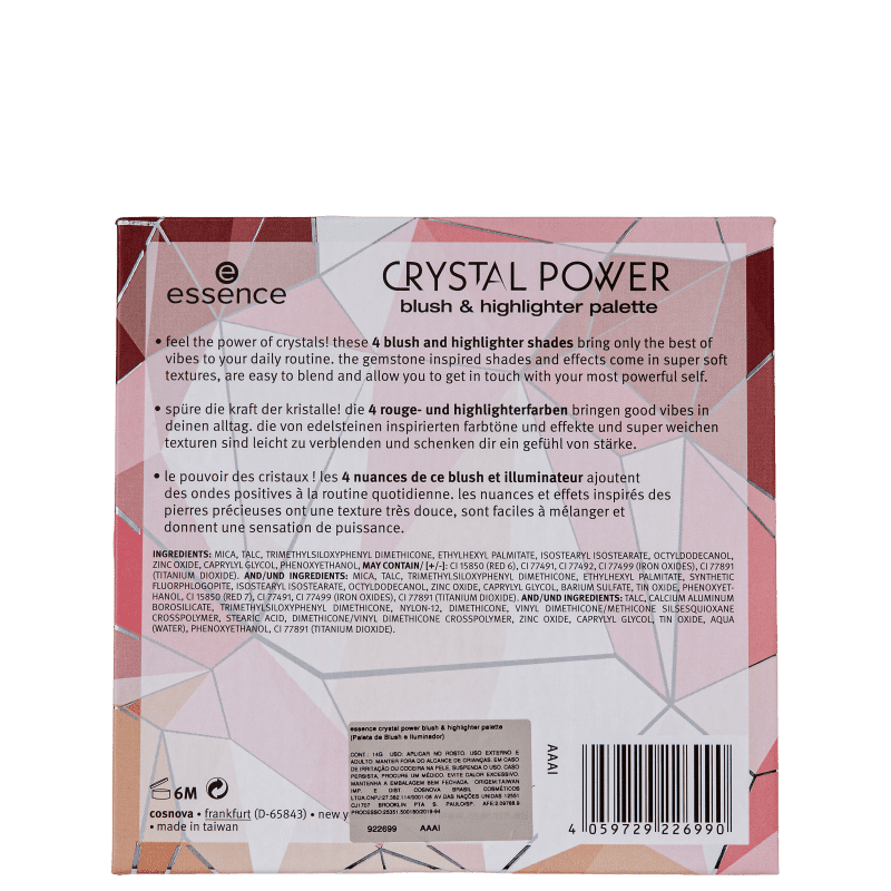Essence Crystal Power - Paleta de Blush e Iluminador 14g