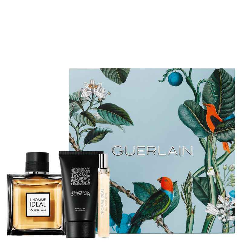 Conjunto L'Homme Ideal GUERLAIN Masculino - Eau de Toilette 100ml + Eau de Toilette 10ml + Loção Corporal 75ml
