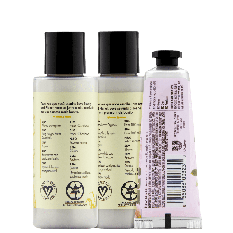 Kit Love Beauty and Planet Hope & Repair 100ml e Creme de Mão Smooth & Serene