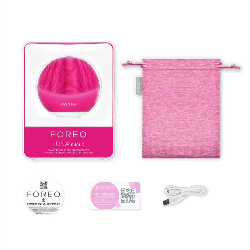 FOREO Luna Mini 3 Fuchsia - Escova de Limpeza Facial