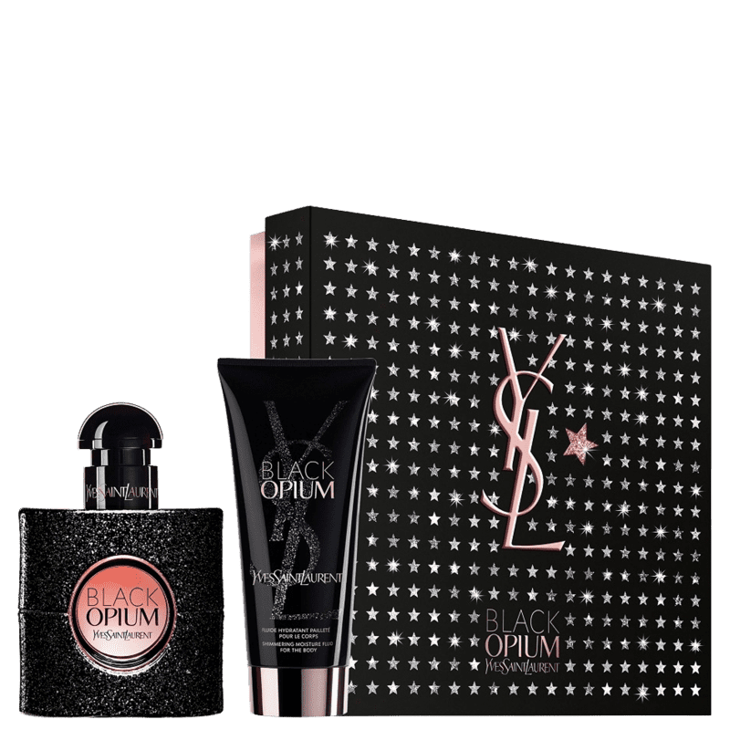 Kit Yves Saint Laurent Black Opium Eau de Parfum 30ml + Loção 50ml