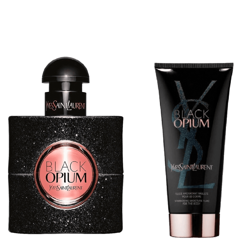 Kit Yves Saint Laurent Black Opium Eau de Parfum 30ml + Loção 50ml
