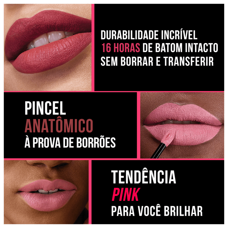 Maybelline Superstay Matte Ink Pink Edition Ringleader - Batom Líquido 5ml