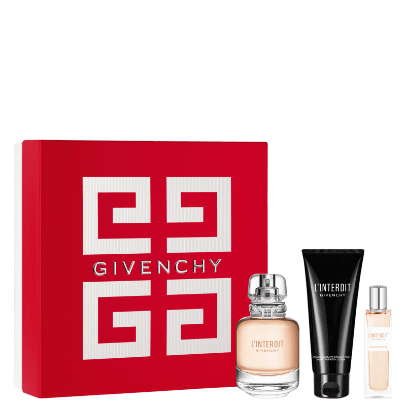 Conjunto L'Interdit Givenchy Feminino - Eau de Toilette 80ml + Eau de Toilette 15ml + Loção Corporal 75ml