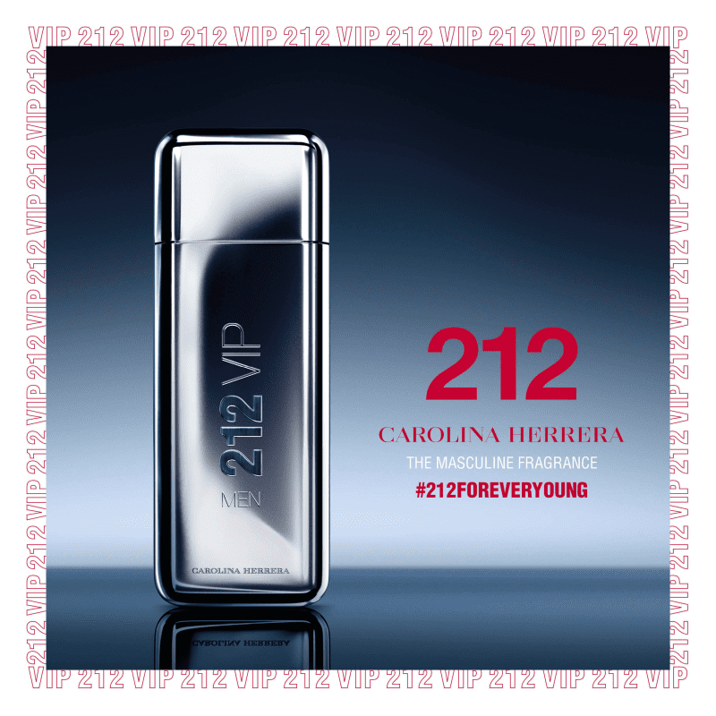 212 VIP Men Carolina Herrera Eau de Toilette - Perfume Masculino 100ml