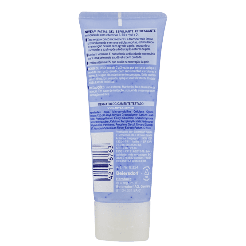 Gel Esfoliante Facial NIVEA Refrescante 75ml