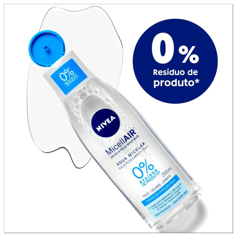 NIVEA Solução de Limpeza 7 em 1 - Água Micelar 200ml