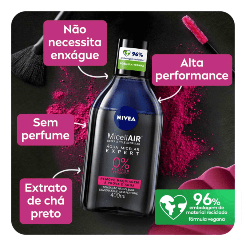 NIVEA MicellAIR Expert Bifásica - Água Micelar 400ml