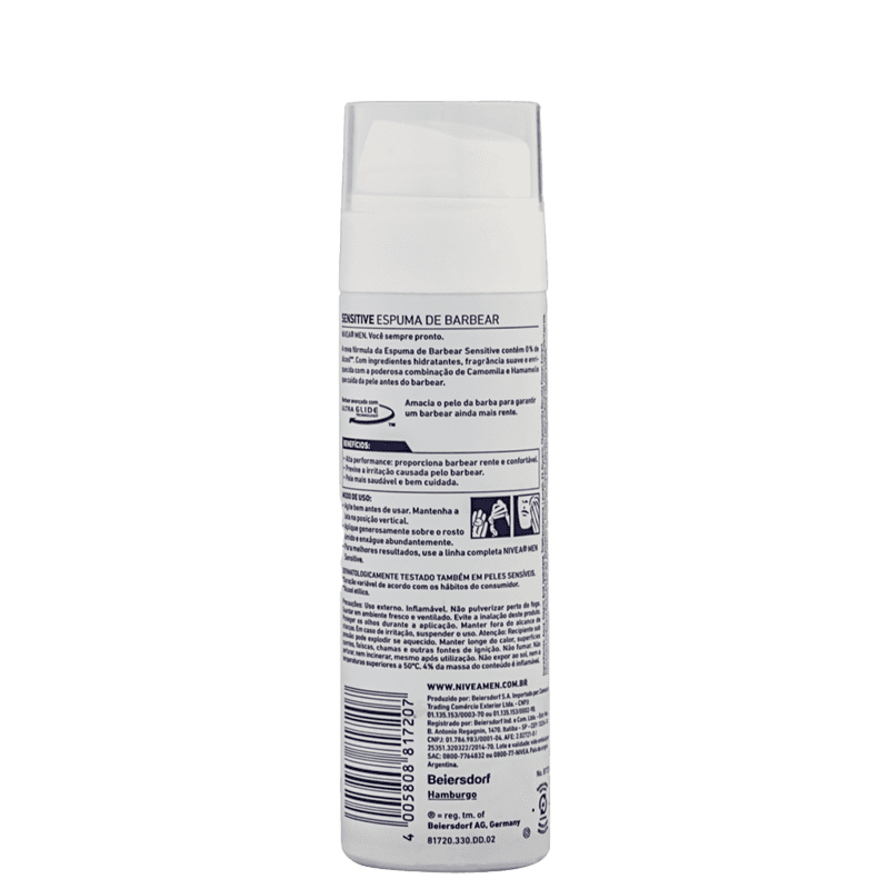 NIVEA MEN Sensitive - Espuma de Barbear 200ml