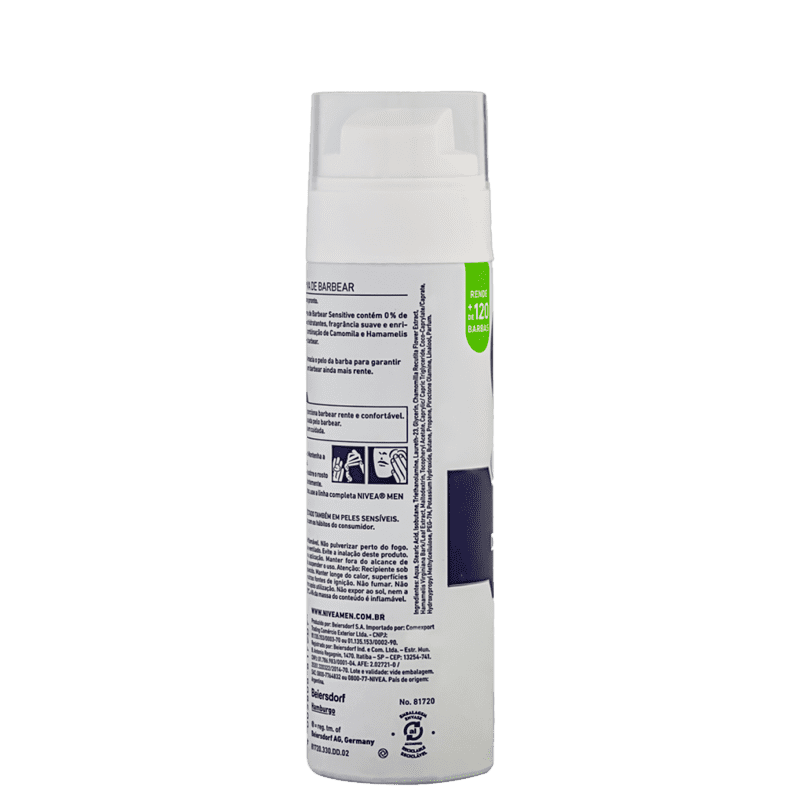 NIVEA MEN Sensitive - Espuma de Barbear 200ml