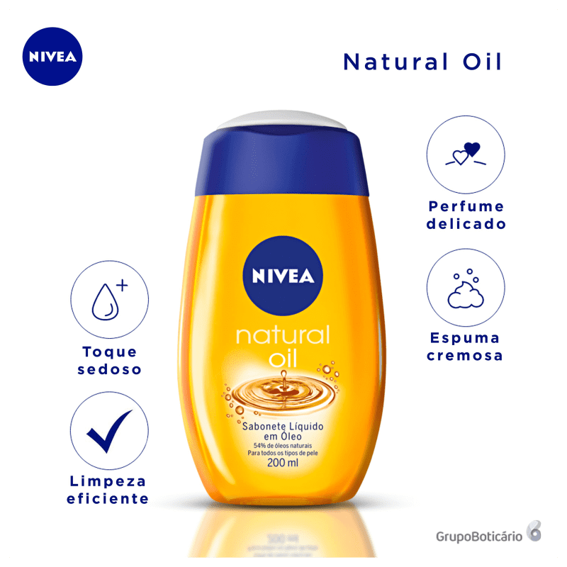 NIVEA Natural Oil - Sabonete Líquido 200ml