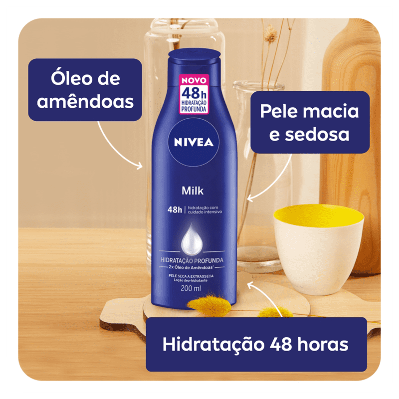 NIVEA Milk - Hidratante Corporal 200ml