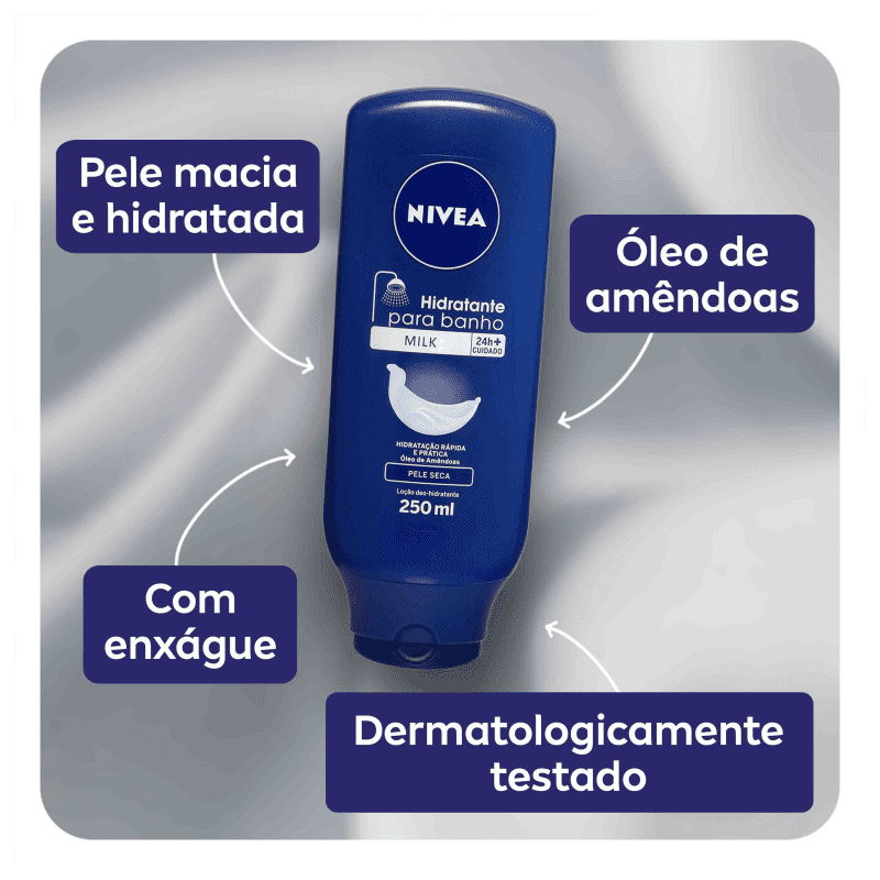 NIVEA Milk - Hidratante para Banho 250ml