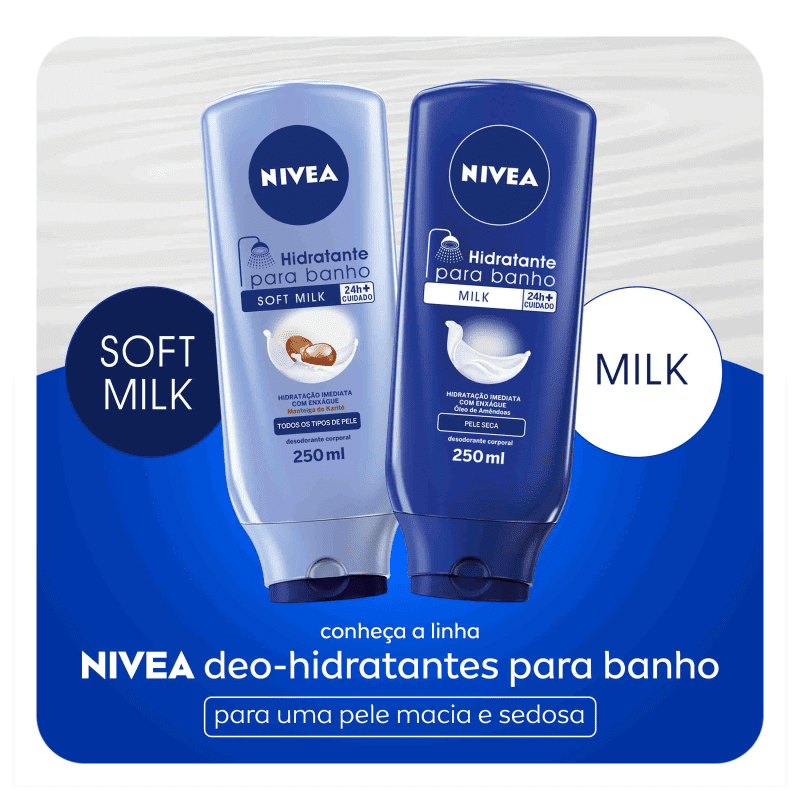 NIVEA Soft Milk - Hidratante para Banho 250ml