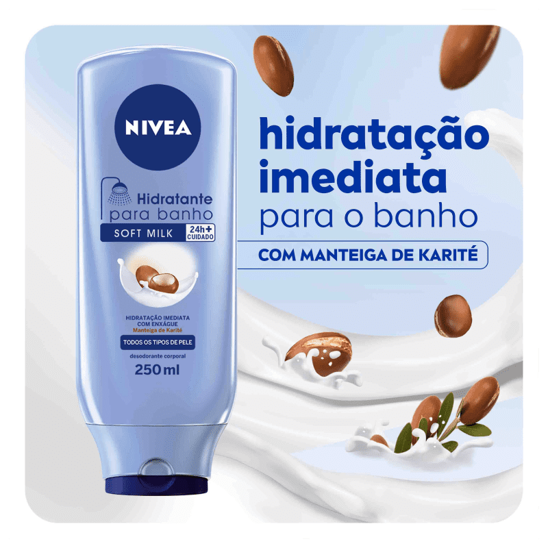 NIVEA Soft Milk - Hidratante para Banho 250ml