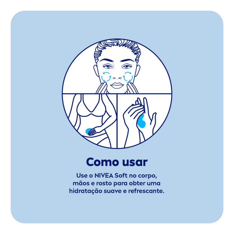 NIVEA Soft - Creme Hidratante Corporal 98g
