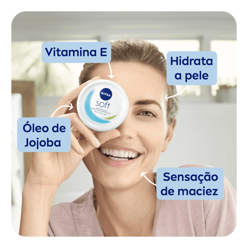 NIVEA Soft - Creme Hidratante Corporal 98g
