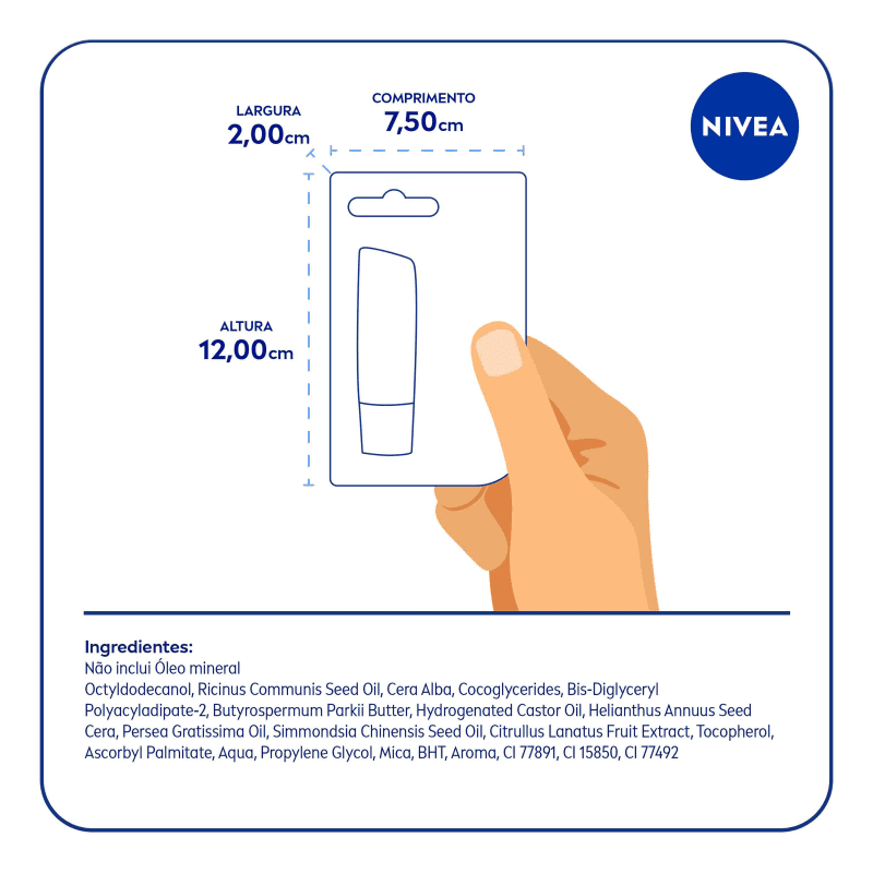 NIVEA Shine Melancia - Protetor Labial 4,8g